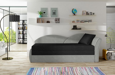 Dīvāns Aga Soro 100, Soro 83, melna, labais, 218 x 80 cm x 77 cm