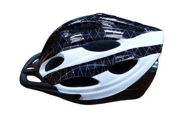 Шлемы велосипедиста универсальный 88854-W, белый/черный, M (54 - 58 см), 540 - 580 мм