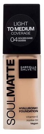 Tonālais krēms Gabriella Salvete Soulmatte 04 Warm Golden Sand, 30 ml