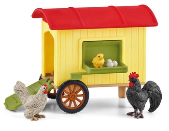 Komplekts Schleich Farm World Mobile Chicken Coop 42572