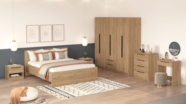 Guļamistabas mēbeļu komplekts Kalune Design LL9-S, iekštelpu, valriekstu