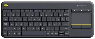 Klaviatūra Logitech K400 Plus 920-007119 Anglų (US), pilka, belaidė