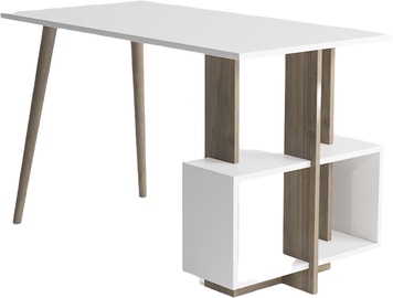 Galds Kalune Design Lagomood Side, balta/valriekstu