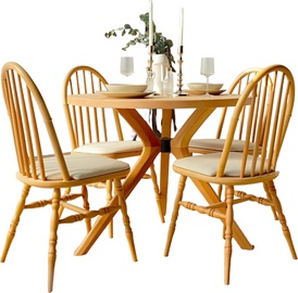 Ēdamistabas komplekts Kalune Design Albero 89, koka