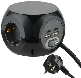 Удлинитель Electraline, 7 места, 1.5 м