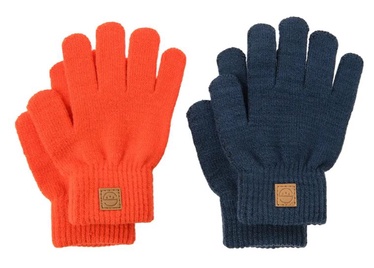 Набор перчаток, для мальчиков Cool Club 7428647, oранжевый/темно-синий, 116/134