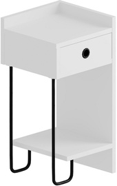 Naktinis staliukas Kalune Design Sirius Right, baltas, 30 x 32 cm x 61 cm