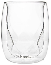 Dubultā stikla glāze Homla Cembra Modern Basic, caurspīdīga, 0.28 l