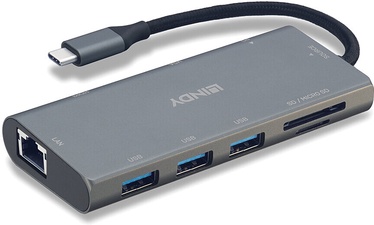 USB-разветвитель Lindy DST-Mini Plus, 15 см