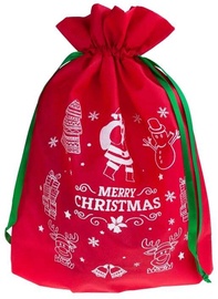 Рождественский подарочный пакет Top Gifts TG61382-2, красный, 25 см x 35 см
