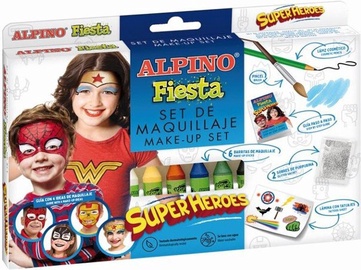 Grimmikomplekt lastele Alpino Fiesta Superheroes DL000108, mitmevärviline, kriit