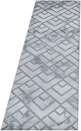 Ковровая дорожка Ayyildiz Naxos Marble, белый/серый/бронзовый, 250 см x 80 см