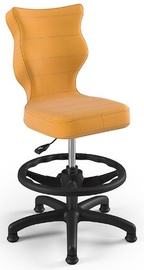Bērnu krēsls Petit VT35 Size 3 HC+F, melna/dzeltena, 55 cm x 76.5 - 89.5 cm