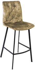Барный стул Home4you Afton 10423, матовый, коричневый, 44 см x 53 см x 122 см