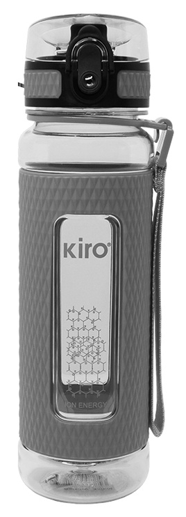 Ūdens pudele Kiro KI5044GR, pelēka, tritāns, 0.45 l