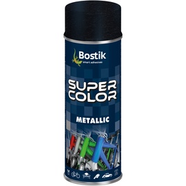 Aerozoliniai dažai Bostik Super Color Metallic, dekoratyviniai, juoda, 0.4 l