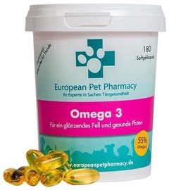 Пищевые добавки для собак European Pet Pharmacy Omega 3, 180 шт.