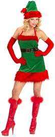 Kostüüm täiskasvanutele Widmann Santa's Little Helper Elf WDM-9873, must/punane/roheline, polüester, L