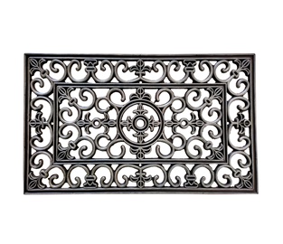 Durvju paklājs Domoletti VCW3587, melna/pelēka, 45 cm x 75 cm x 1 cm