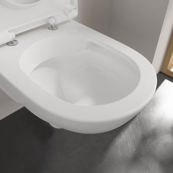 Туалет, подвесной Villeroy & Boch O.Novo, с крышкой, 360 мм x 490 мм