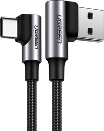 Kabelis Ugreen UGR1125BLK, USB Type C/USB, 0.5 m, sidabro