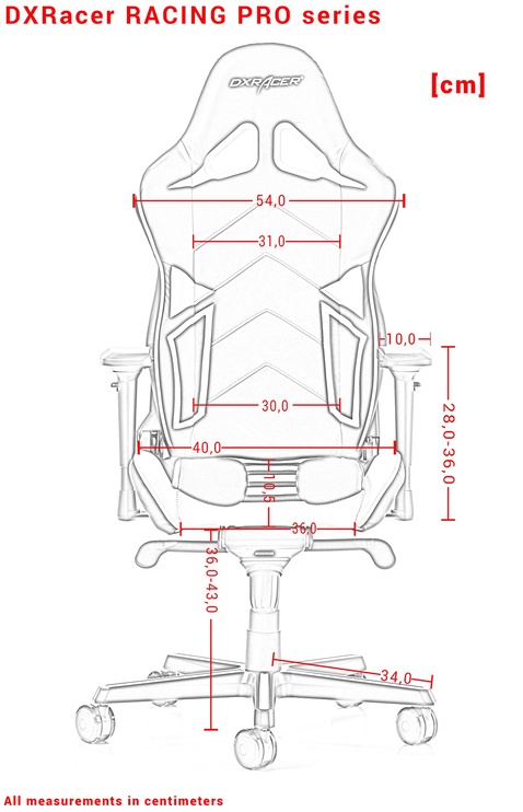 Mänguri tool DXRacer Racing Pro R131-NW, valge/must