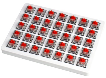 Выключатель Keychron Mechanical Red Switch Set Z91, прозрачный/красный