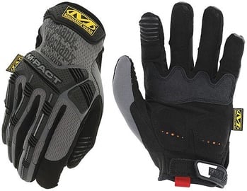 Рабочие перчатки перчатки Mechanix Wear M-PACT®, для взрослых, искусственная кожа, серый, XXL