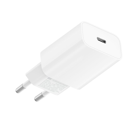 Telefona lādētājs Xiaomi Mi, USB Type-C, balta, 20 W