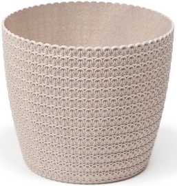 Puķu pods Lamela Magnolia Jersey Eco 260 9102596, dabiskās šķiedras/polipropilēns (pp), Ø 260 mm, balta