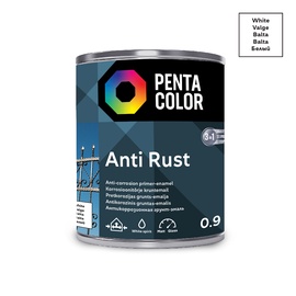 Emailvärv Pentacolor Anti Rust, 0.9 l, valge
