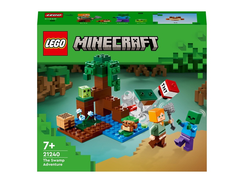 Konstruktors LEGO® Minecraft® Piedzīvojums purvā 21240, 65 gab.