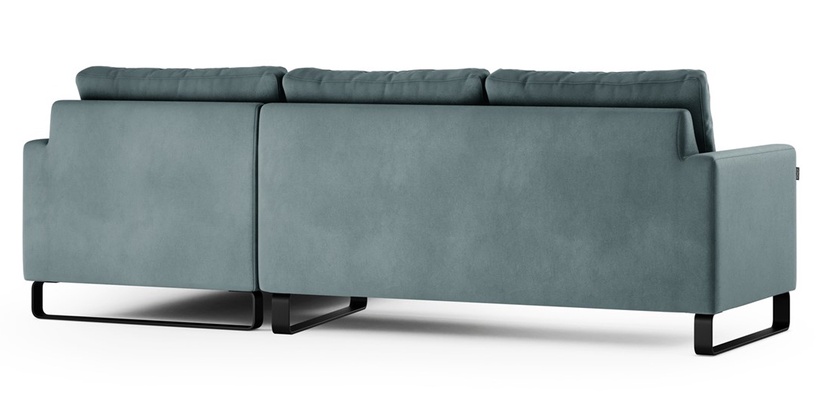 Stūra dīvāns Homede Corni, zila, labais, 245 x 180 cm x 86 cm