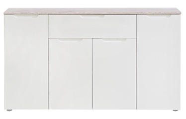 Kumode Forte Moreno OREK241-P94, balta/gaiši pelēka, 34 x 140 cm x 80 cm, 1 gab.