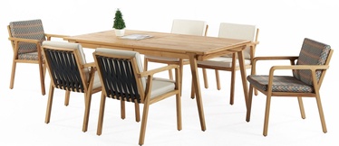 Ēdamistabas komplekts Kalune Design Clivia, krēmkrāsas