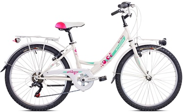 Velosipēds kalnu Stucchi Best Friend, 24 ", balta/rozā/gaiši zila
