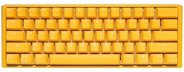 Klaviatūra Ducky One 3 Yellow One 3 Yellow Cherry MX Clear EN, geltona