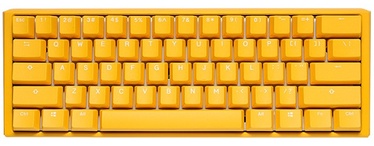 Klaviatūra Ducky One 3 Yellow One 3 Yellow Cherry MX Clear EN, dzeltena