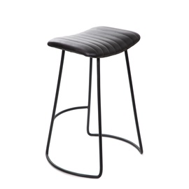 Baro kėdė Homla Nerea 863535, blizgi, juoda, 39 cm x 50 cm x 65 cm