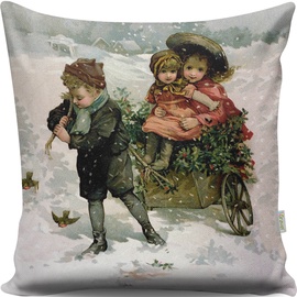Декоративная подушка Mioli Decor 13033, многоцветный, 43 см x 43 см