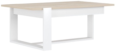 Журнальный столик Kalune Design Venezia, коричневый/белый, 40 см x 100 см x 60 см