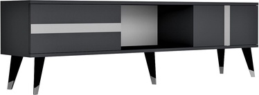 TV galds Kalune Design Vania, sudraba/antracīta, 150 cm x 50 cm x 29.6 cm