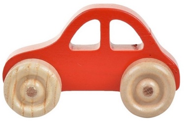 Lükatav mänguasi Wood&Joy Mini Car 109TRS1126, 5 cm, punane