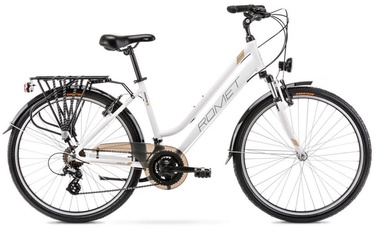 Velosipēds Romet Gazela 1 2226476, sievietēm, zelta/balta, 26"