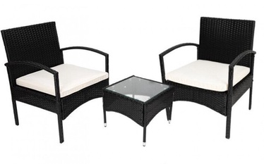 Välimööbli komplekt Garden Set, must, 2 istekohta