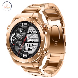 iWear HW5 Алюминевый Спорт BT Звонок Смарт часы 1.52'' Amoled монитором Пульса и кислорода Золотой
