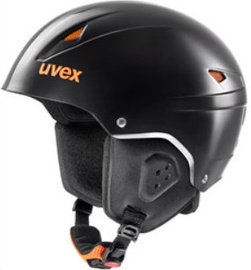 Лыжные шлемы Uvex Eco, черный/oранжевый, 55-58 см