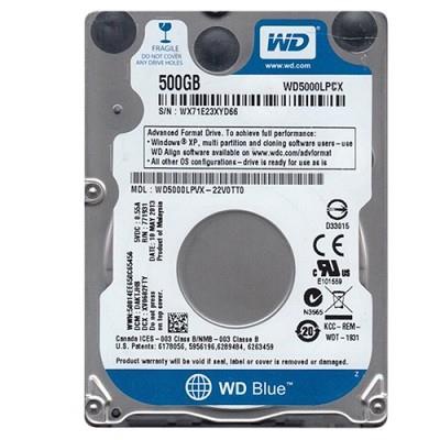 Kietasis diskas (HDD) Western Digital Blue WD5000LPCX, 2.5", 500 GB