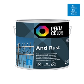 Emailvärv Pentacolor Anti Rust, 2.7 l, sinine