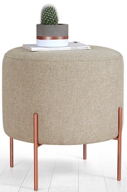 Пуф Hanah Home Copper 209FLF1179, светло-коричневый, 40 см x 40 см x 42 см